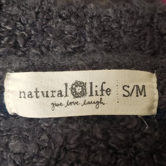 Natural Life Calla Jacquard Cardigan Sweater Soft Thick Warm Oversized Gray - Picture 9 of 9